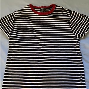 Forever 21 Men’s black&white Striped Shirt